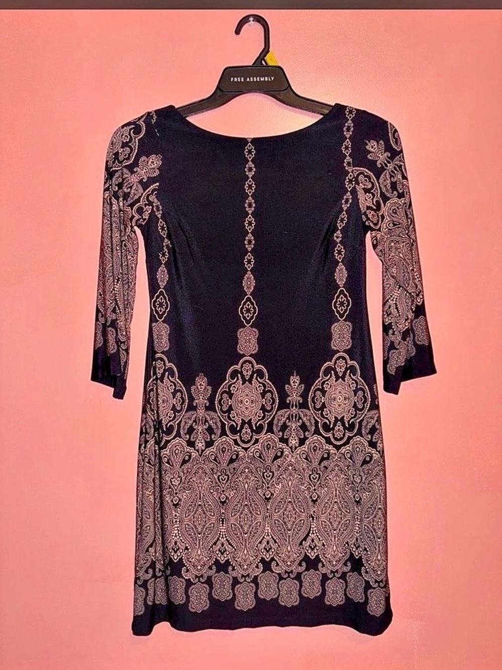 En focus Studio Patterned Mini Dress Size 6 Like New